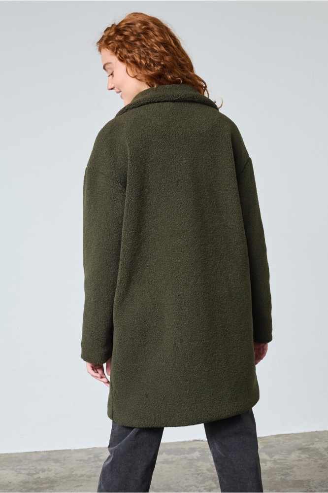 SisterS point groene dames jas | Model achteraanzicht