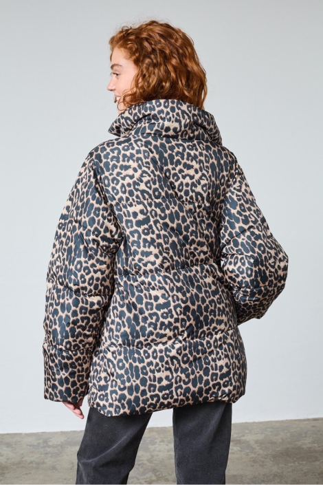 SisterS point bruine dames jas | Model achteraanzicht