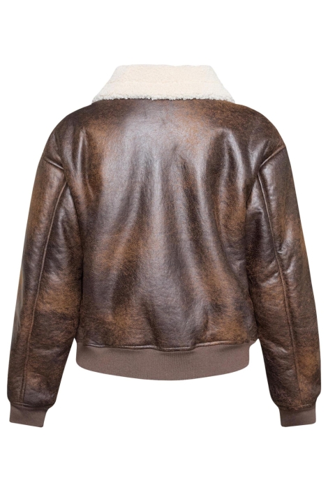 SisterS point bruine dames jas | Achteraanzicht