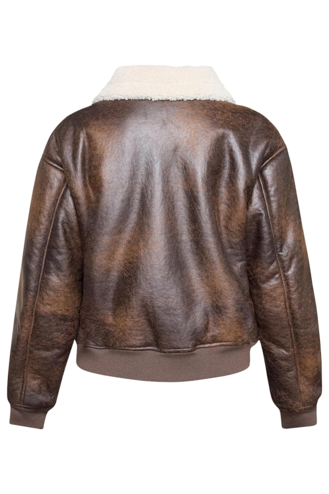 SisterS point bruine dames jas | Achteraanzicht