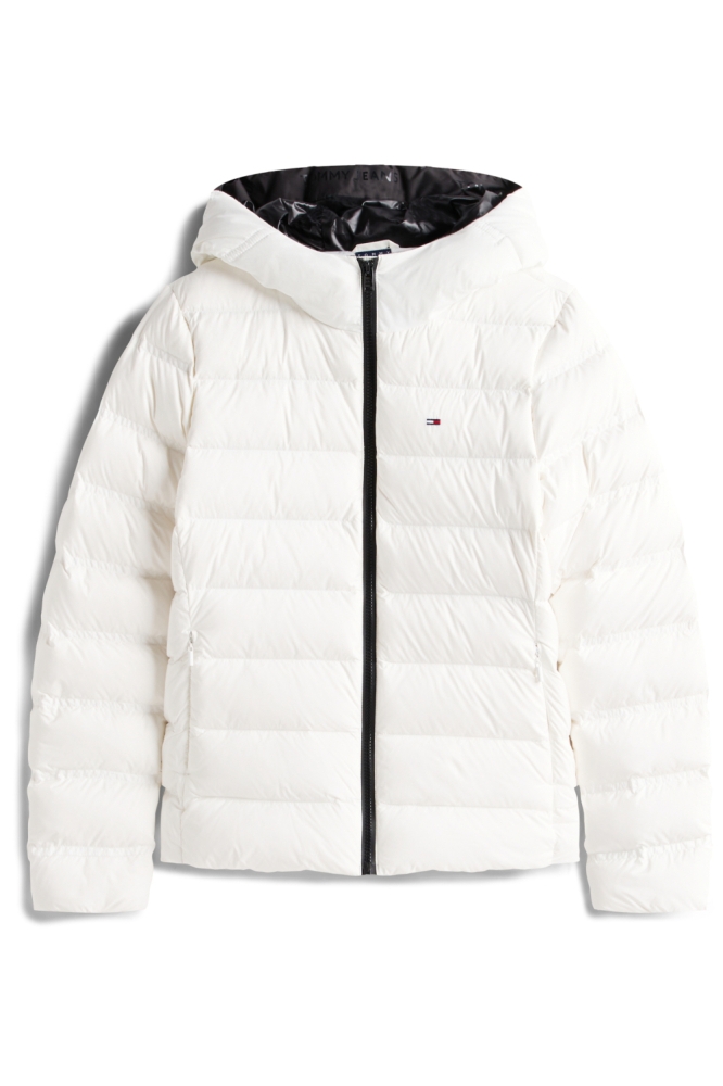 Tommy Jeans witte dames jas | Vooraanzicht