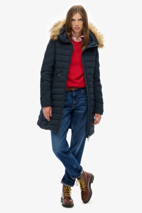 Superdry blauwe dames jas | Model