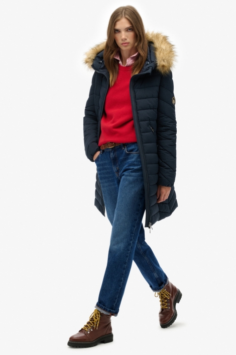 Superdry blauwe dames jas | Model