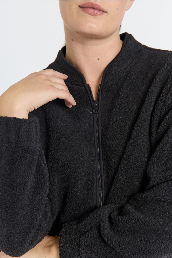 Freequent zwarte dames vest | Close up