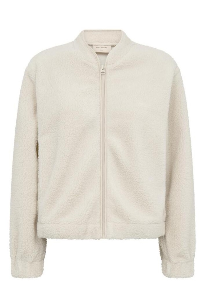 Freequent ecru dames vest | Vooraanzicht