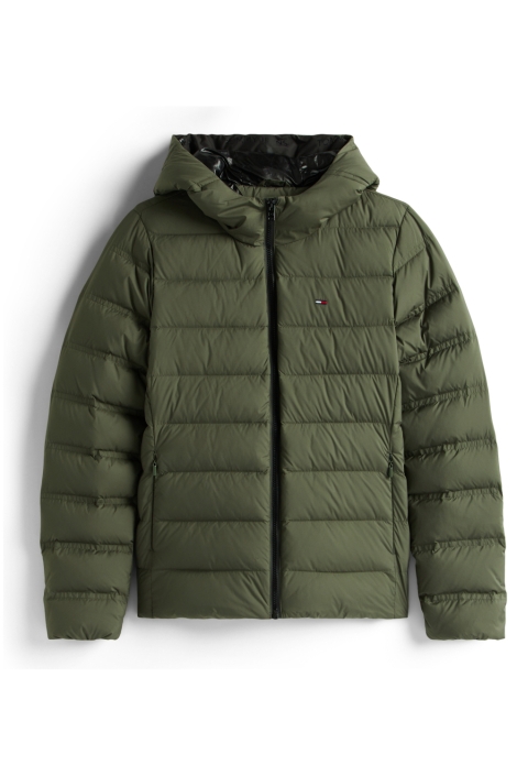 Tommy Jeans groene dames jas | Vooraanzicht