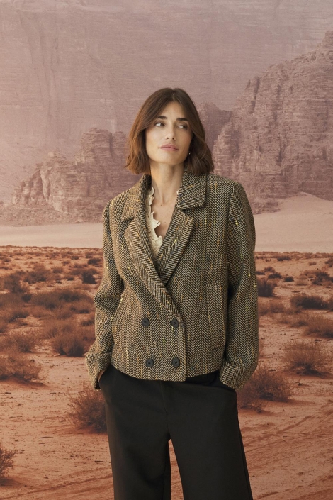 Culture zwarte dames blazer | Sfeerbeeld, In situatie