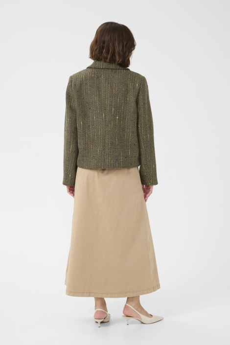 Culture zwarte dames blazer | Model achteraanzicht