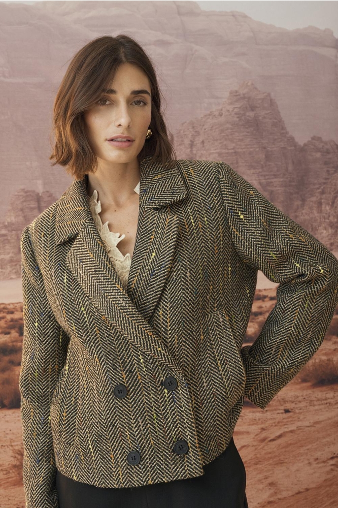 Culture zwarte dames blazer | Sfeerbeeld, In situatie