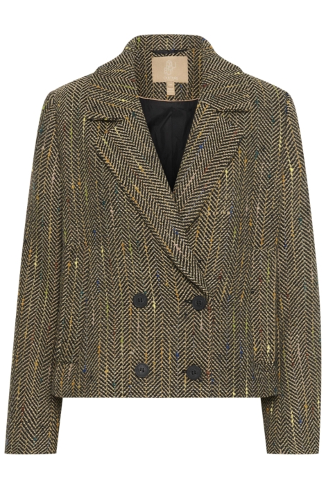 Culture zwarte dames blazer | Vooraanzicht