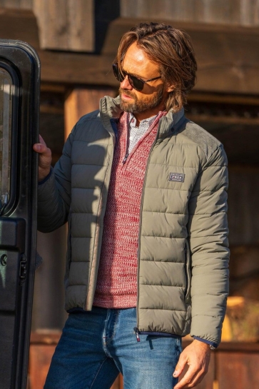 NZA JACKET PADDED 25HN801 1747 ARMY GREY