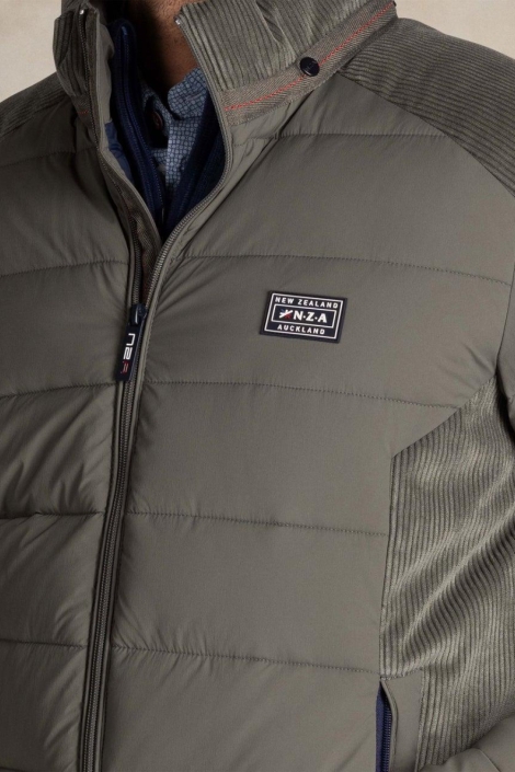 NZA groene heren jas | Close up
