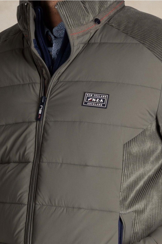 NZA groene heren jas | Close up
