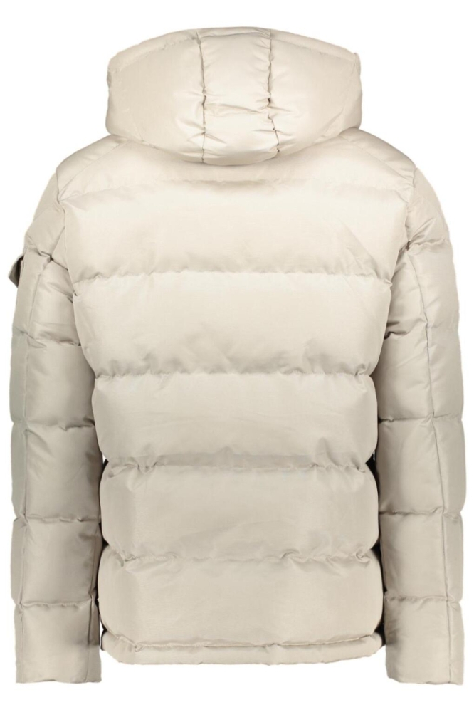 Ballin ecru heren jas | Achteraanzicht