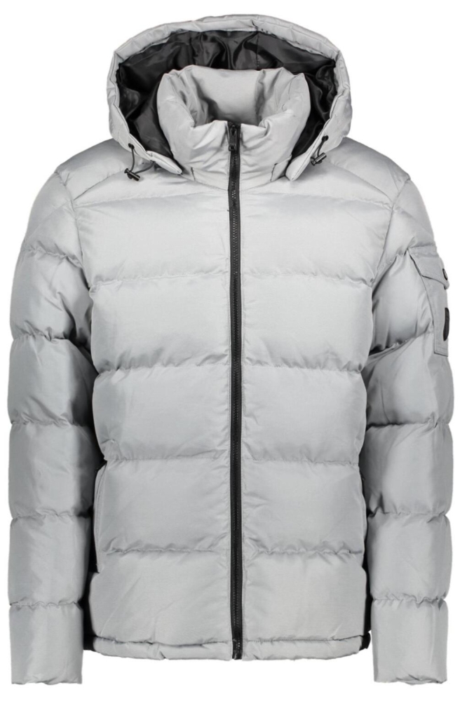 Ballin grijze heren jas | Vooraanzicht