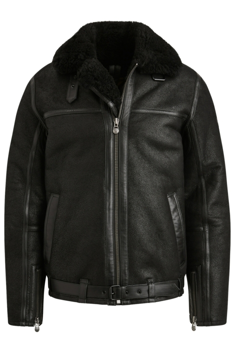 PME legend zwarte heren leren jas | Vooraanzicht