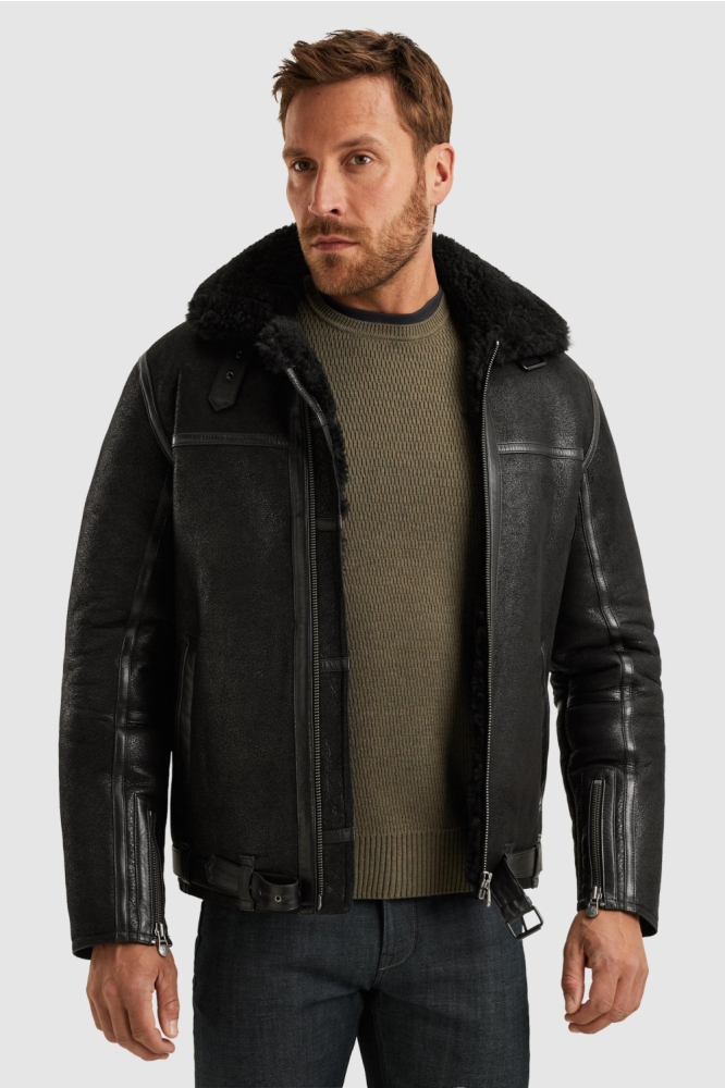 PME legend zwarte heren leren jas | 