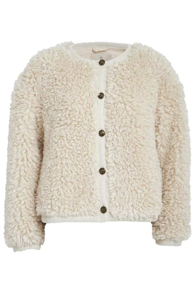 Peppercorn ecru dames jas | Vooraanzicht