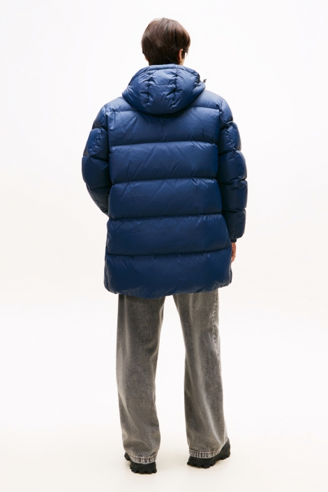 Tommy Jeans blauwe heren jas | Model