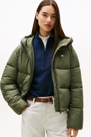 Tommy Jeans tjw hooded puffer ja Groen