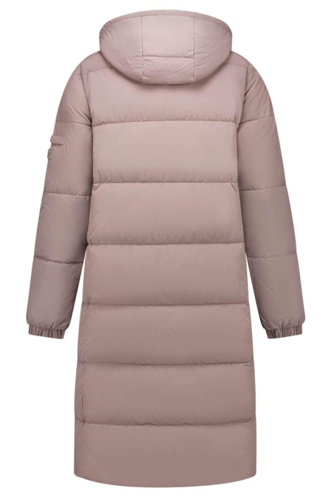 Malelions taupe dames jas | Achteraanzicht