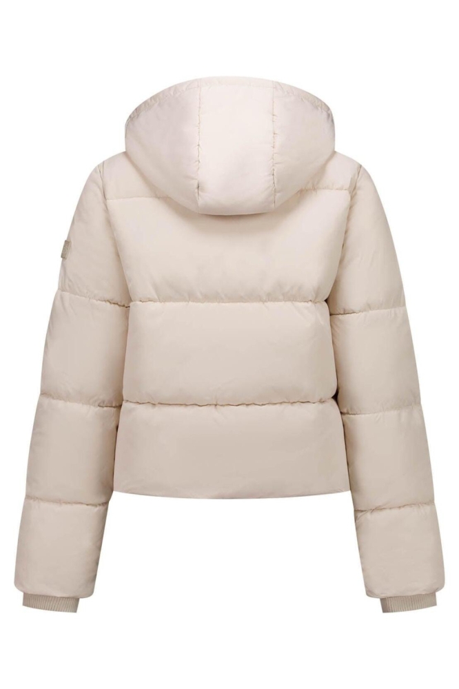 Malelions beige dames jas | Achteraanzicht