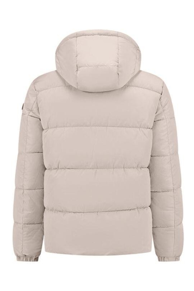 Malelions beige heren jas | Achteraanzicht