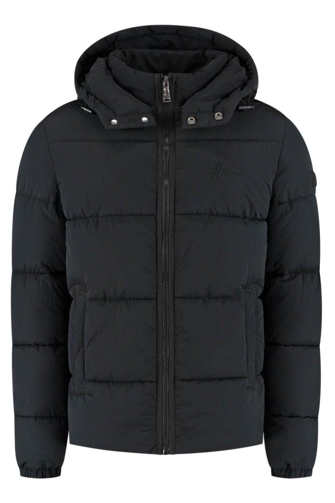 Malelions zwarte heren jas | Vooraanzicht