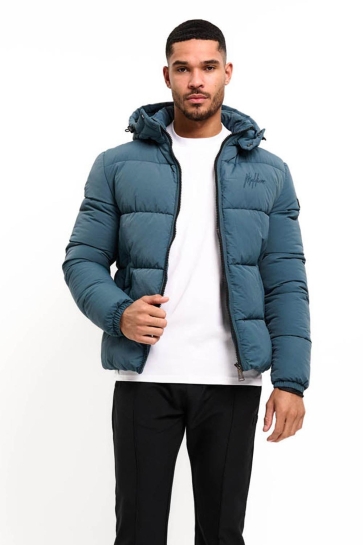 Malelions Jas DONN PUFFER JACKET MM2 AW25 14 970 BLUE SLATE