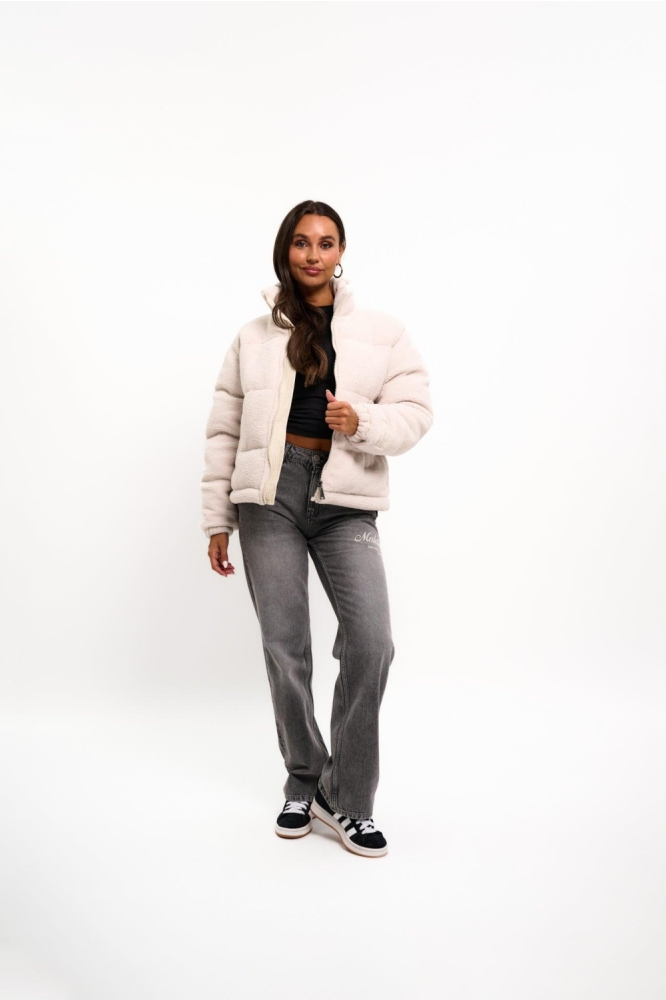 Malelions beige dames jas | Model