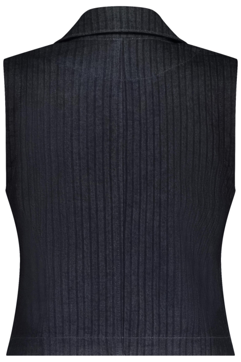 Red Button blauwe dames gilet | Achteraanzicht