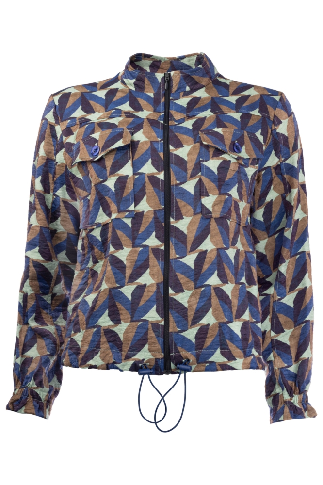 NED blauwe dames blouse | Vooraanzicht