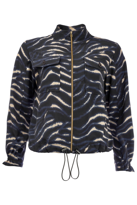 NED blauwe dames jas | Vooraanzicht