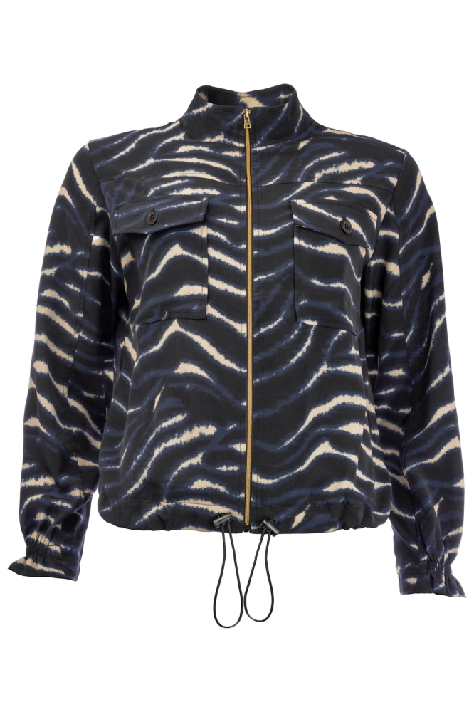 NED blauwe dames jas | Vooraanzicht