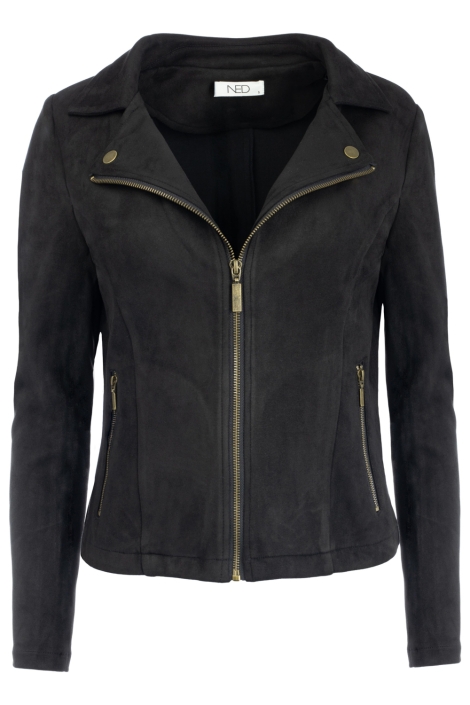 NED zwarte dames jas | Vooraanzicht