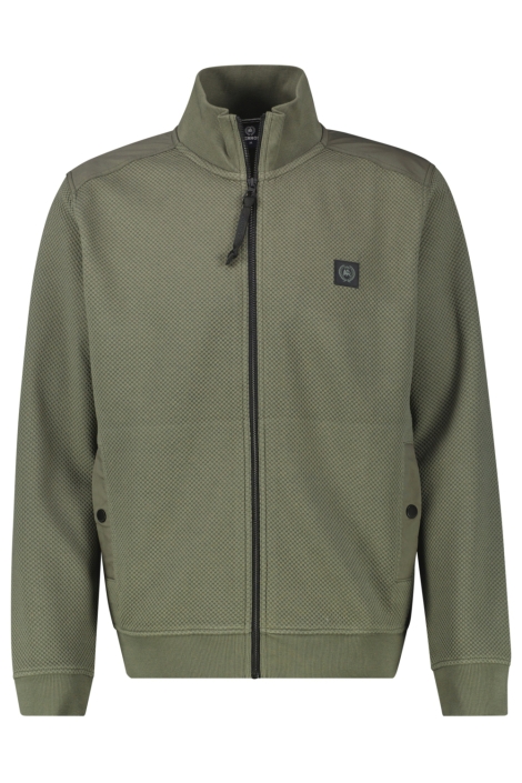 Lerros groene heren vest | Vooraanzicht