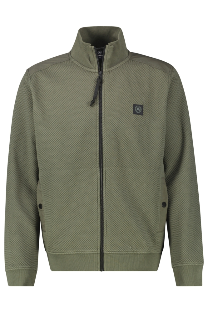 Lerros groene heren vest | Vooraanzicht