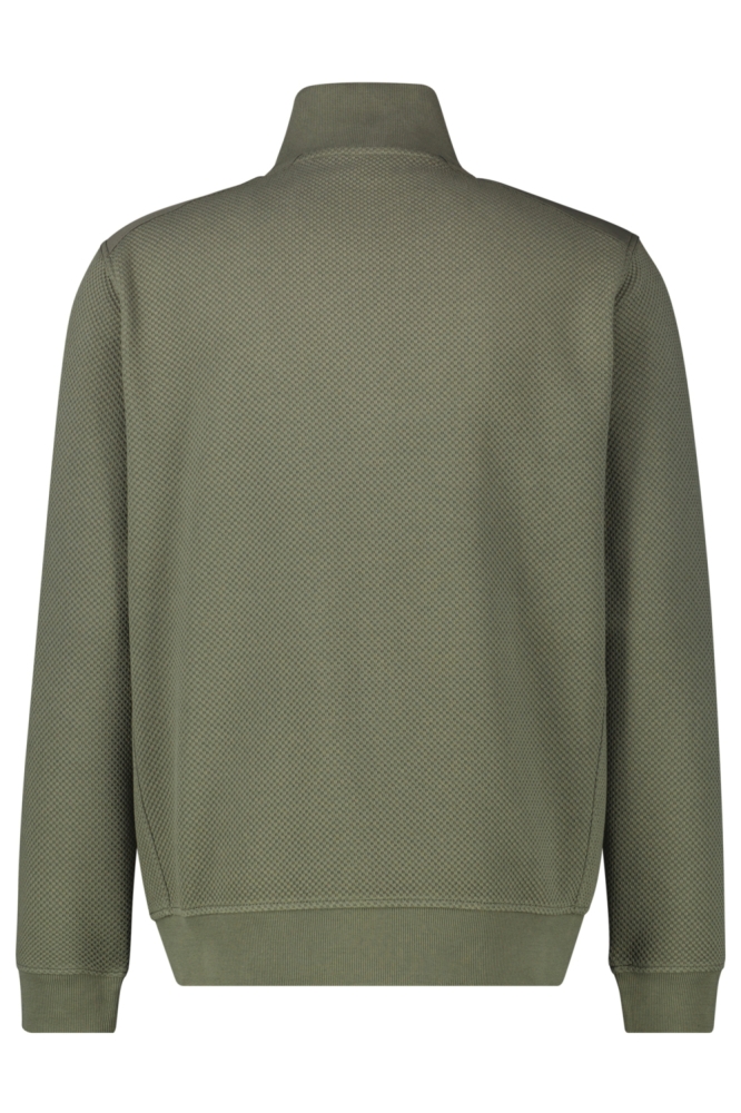 Lerros groene heren vest | Achteraanzicht