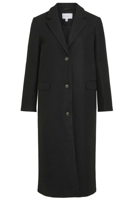 Vila zwarte dames jas | Vooraanzicht