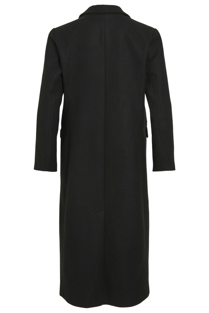 Vila zwarte dames jas | Achteraanzicht