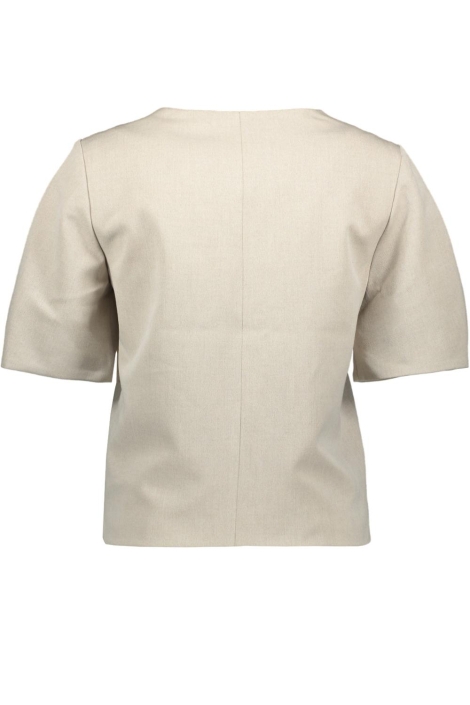 Object beige dames blouse | Achteraanzicht