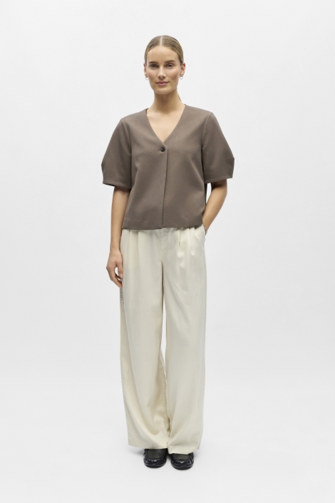 Object bruine dames blouse | Model