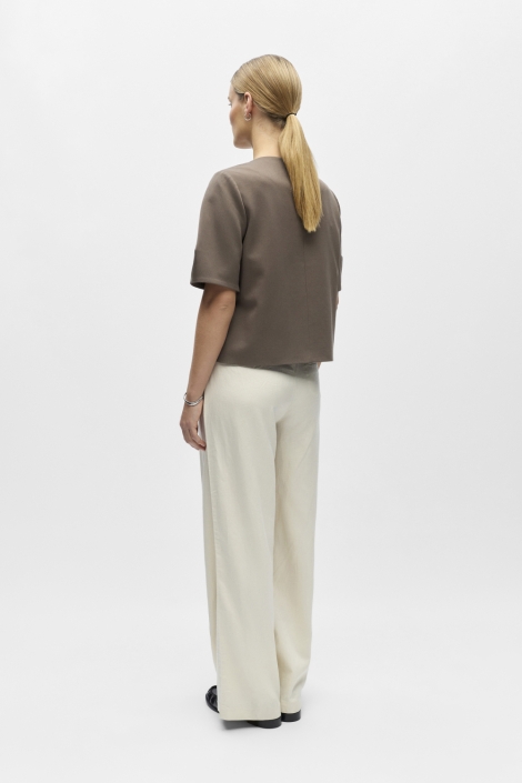 Object bruine dames blouse | Model