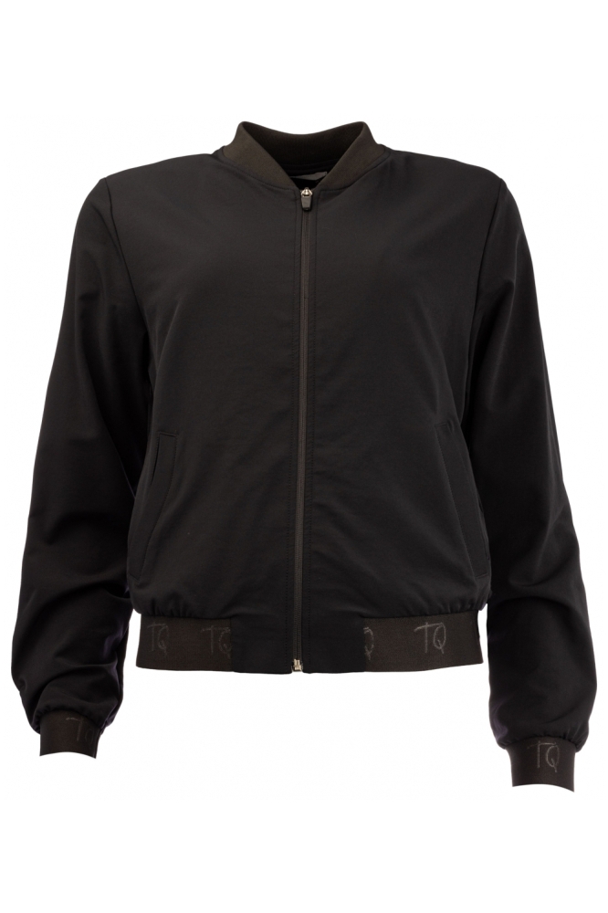 TQ Amsterdam zwarte dames jas | Vooraanzicht