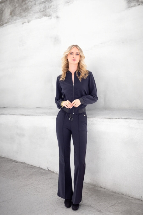 TQ Amsterdam blauwe dames jas | Model