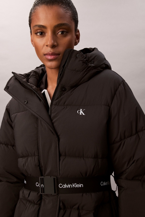 Calvin Klein zwarte dames jas | Close up