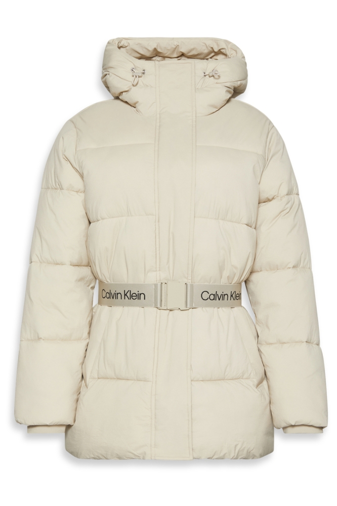 Calvin Klein beige dames jas | Vooraanzicht