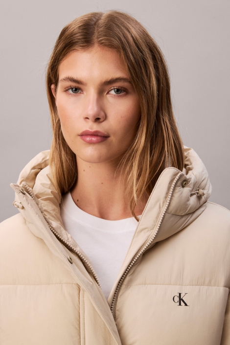 Calvin Klein beige dames jas | Close up