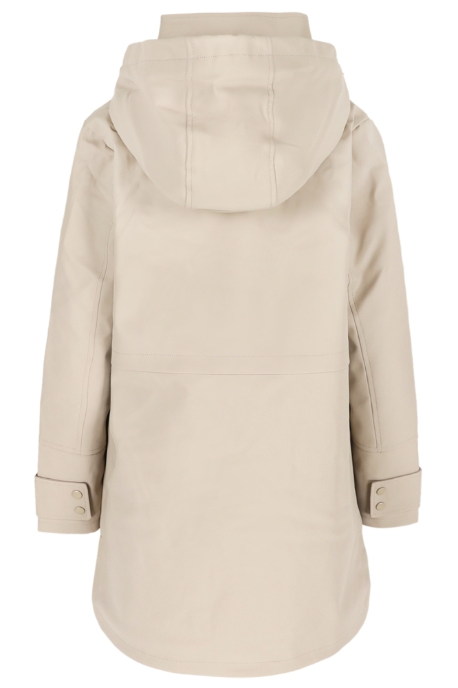 LolaLiza taupe dames jas | Achteraanzicht