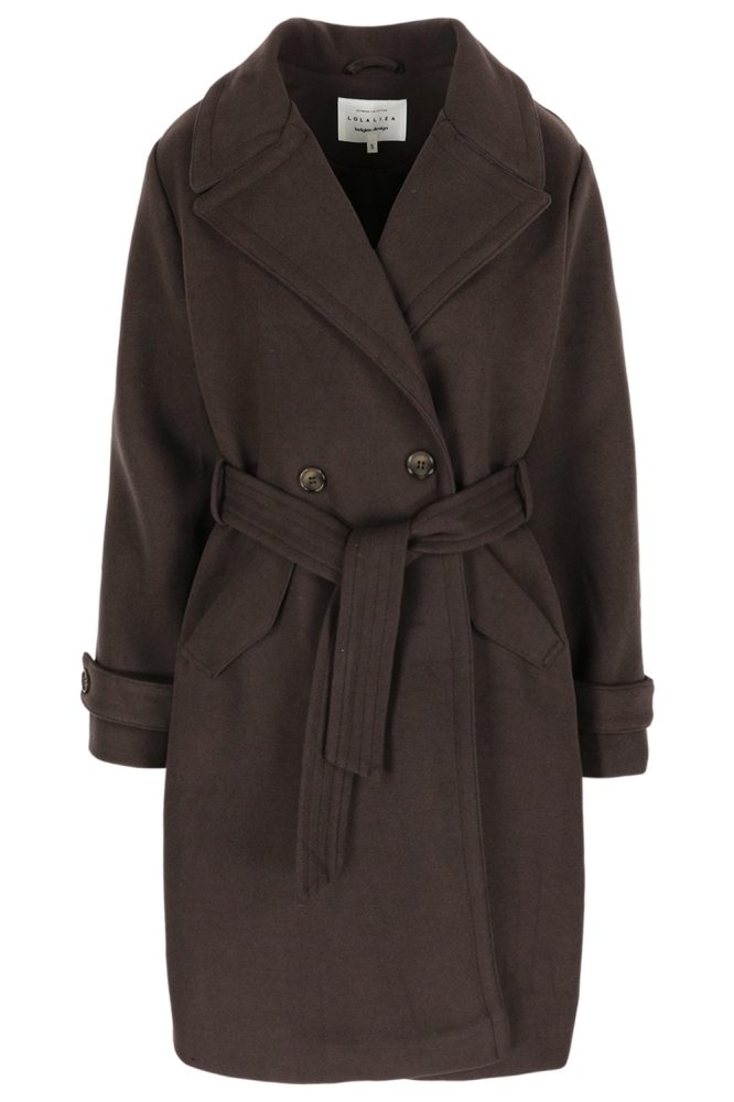 LolaLiza bruine dames jas | Vooraanzicht